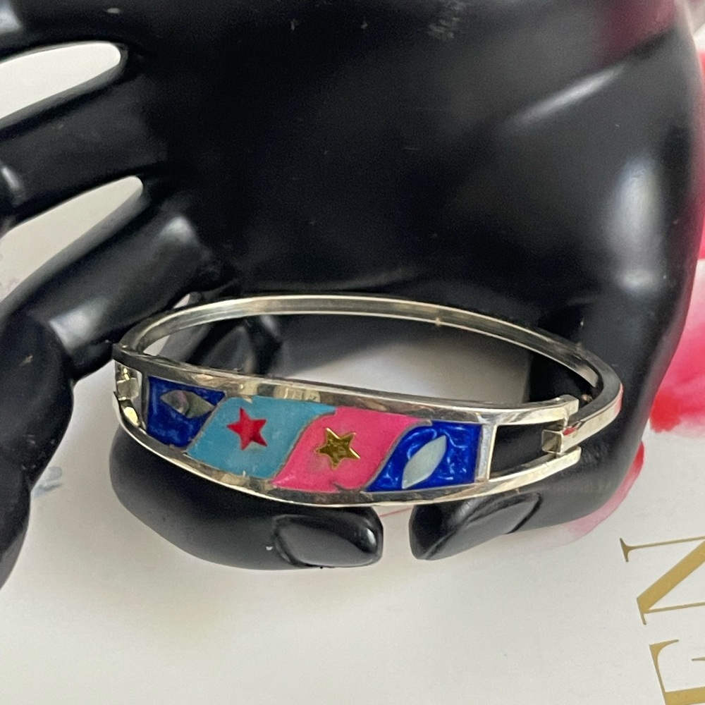 Mexico Alpaca Starry Night Bangle Bracelet